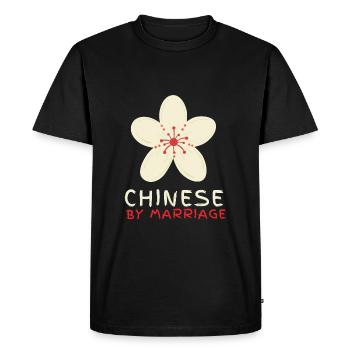 Italia - Italien par mariage - T-shirt Premium bio Homme - noir - Devant - Nico (187cm)