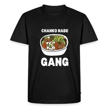 Ragoût de sumo - Hot Pot Chanko Hub - T-shirt Premium bio Homme - noir - Devant - Nico (187cm)