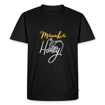 New Zealand Bee Keeper - Manuka Honey - Men's Premium Organic T-Shirt - black - Front - Nico (187cm)