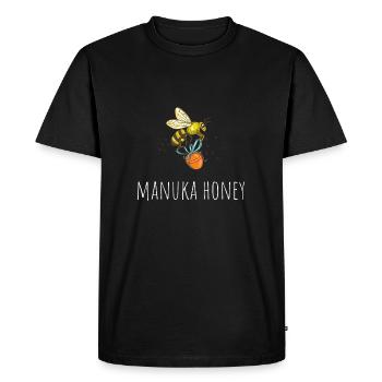 New Zealand Bee Keeper - Manuka Honey - Men's Premium Organic T-Shirt - black - Front - Nico (187cm)