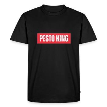 Italian Cuisine - Basil Pesto Is The Besto - Men's Premium Organic T-Shirt - black - Front - Nico (187cm)