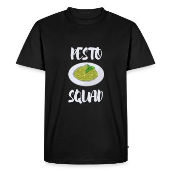 Italian Cuisine - Basil Pesto Is The Besto - Men's Premium Organic T-Shirt - black - Front - Nico (187cm)