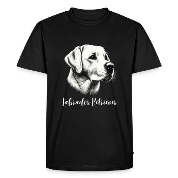 Labrador Retriever Chien Propriétaire de chien Chien de famille - T-shirt Premium bio Homme - noir - Devant - Nico (187cm)
