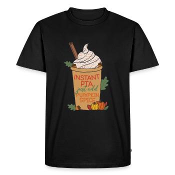 Instant PTA Pumpkin Spice | Pharmacy - Men's Premium Organic T-Shirt - black - Front - Nico (187cm)