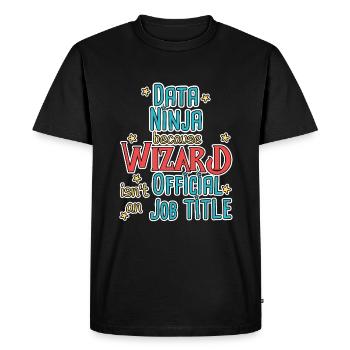 Assistant Data Ninja - T-shirt Premium bio Homme - noir - Devant - Nico (187cm)