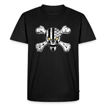 breizh skull 06 - T-shirt Premium bio Homme - noir - Devant - Nico (187cm)