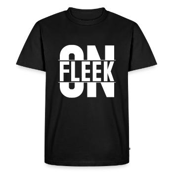 ON FLEEK Je suis sur Fleek - T-shirt Premium bio Homme - noir - Devant - Nico (187cm)