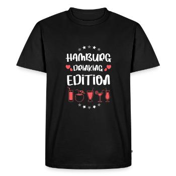L’équipe de boisson de Hambourg - T-shirt Premium bio Homme - noir - Devant - Nico (187cm)
