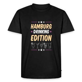 Soirée de beuverie à Hambourg - T-shirt Premium bio Homme - noir - Devant - Nico (187cm)