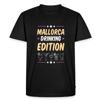 Soirée arrosée à Majorque - T-shirt Premium bio Homme - noir - Devant - Nico (187cm)
