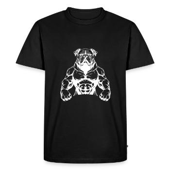 Muscle de la bête de chien - T-shirt Premium bio Homme - noir - Devant - Nico (187cm)