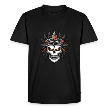 Chief Apache Dead Indian - Men's Premium Organic T-Shirt - black - Front - Nico (187cm)