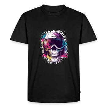 Ski Skull Lunettes de ski - T-shirt Premium bio Homme - noir - Devant - Nico (187cm)