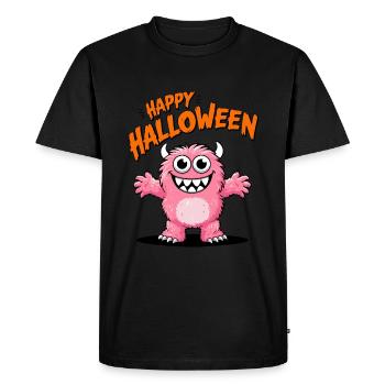Happy Halloween fluggies Monster - Men's Premium Organic T-Shirt - black - Front - Nico (187cm)