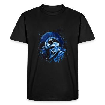 Casque Spartan Sparta - T-shirt Premium bio Homme - noir - Devant - Nico (187cm)