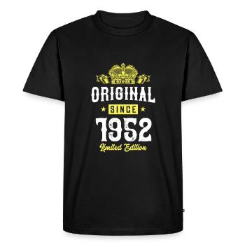 1952 Limited Edition - Men's Premium Organic T-Shirt - black - Front - Nico (187cm)