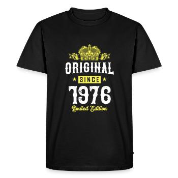 1976 Édition limitée - T-shirt Premium bio Homme - noir - Devant - Nico (187cm)