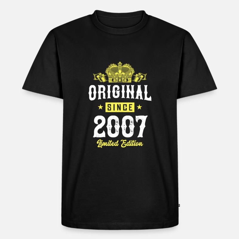 2007 limited edition - Männer Premium Bio T-Shirt - Schwarz