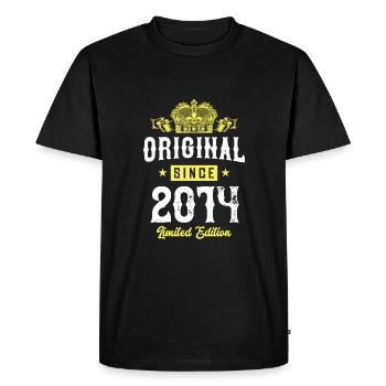2014 Limited Edition - Men's Premium Organic T-Shirt - black - Front - Nico (187cm)
