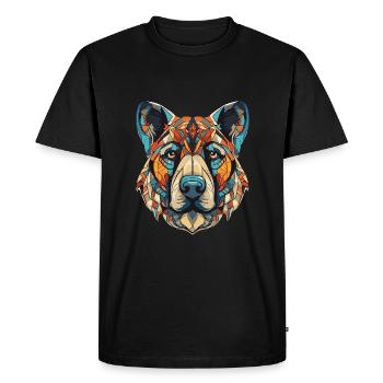 Kangal chien portrait tête - T-shirt Premium bio Homme - noir - Devant - Nico (187cm)