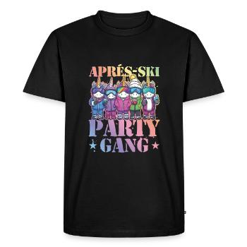 Après-ski Party Gang Licorne - T-shirt Premium bio Homme - noir - Devant - Nico (187cm)