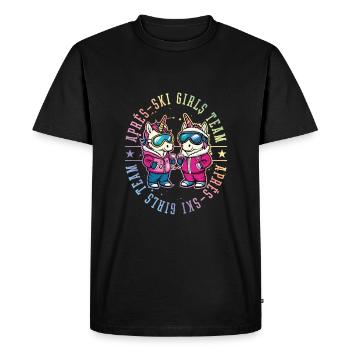 Après-ski Filles Team Licorne - T-shirt Premium bio Homme - noir - Devant - Nico (187cm)