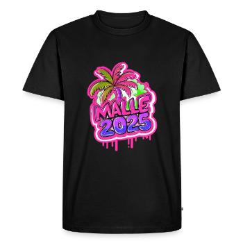 Malle 2025 - Mallorca Holidays - Men's Premium Organic T-Shirt - black - Front - Nico (187cm)
