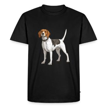 Beagle Dog - Men's Premium Organic T-Shirt - black - Front - Nico (187cm)