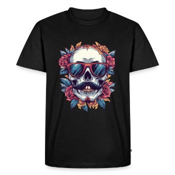 Skeleton Bachelor - T-shirt Premium bio Homme - noir - Devant - Nico (187cm)