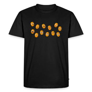 Kumquats - T-shirt Premium bio Homme - noir - Devant - Nico (187cm)