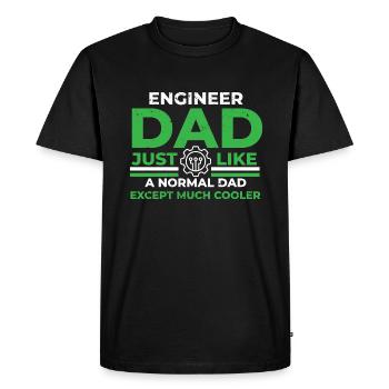 Ingénieur Technicien Système Technique - T-shirt Premium bio Homme - noir - Devant - Nico (187cm)