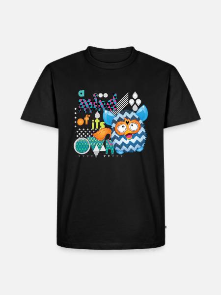 Furby Una mente de su propio bunt - Camiseta prémium ecológica para hombre - negro