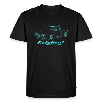 Pick Up Auto Design - T-shirt Premium bio Homme - noir - Devant - Nico (187cm)