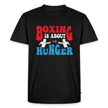 Boxing Boxer Martial Arts Boxing Ring Boxing Gloves - Men's Premium Organic T-Shirt - black - Front - Nico (187cm)
