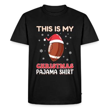 Cadeaux de Noël Noël - T-shirt Premium bio Homme - noir - Devant - Nico (187cm)