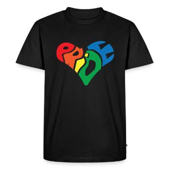 Gay Gay Gay Lesbian LGBT - Men's Premium Organic T-Shirt - black - Front - Nico (187cm)