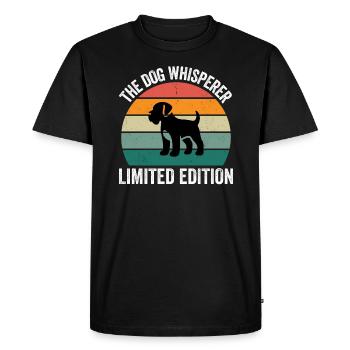The Dog Whisperer - Men's Premium Organic T-Shirt - black - Front - Nico (187cm)