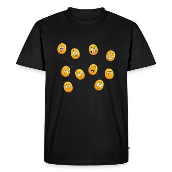 Mirabelle - Männer Premium Bio T-Shirt - Schwarz - Vorne - Nico (187cm)