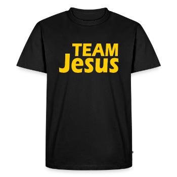 Team jesus - T-shirt Premium bio Homme - noir - Devant - Nico (187cm)