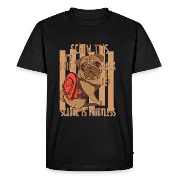 Screw this - Men's Premium Organic T-Shirt - black - Front - Nico (187cm)
