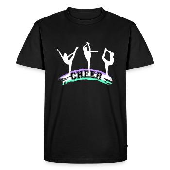 Cheerleading, Cheer - T-shirt Premium bio Homme - noir - Devant - Nico (187cm)