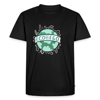 Eco Non Ego Ecofriendly et le cadeau activiste - T-shirt Premium bio Homme - noir - Devant - Nico (187cm)