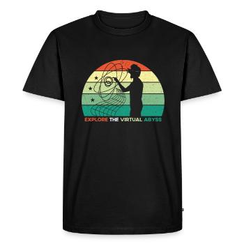 VR Glasses Virtual Reality Gaming - Men's Premium Organic T-Shirt - black - Front - Nico (187cm)