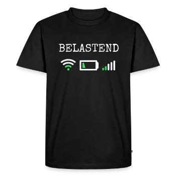 Stressful Funny Programmer Computer Gamer - Men's Premium Organic T-Shirt - black - Front - Nico (187cm)