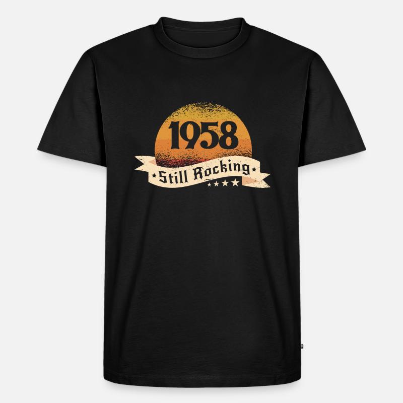 1958 - Männer Premium Bio T-Shirt - Schwarz