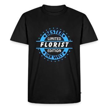 Meilleur fleuriste du monde - T-shirt Premium bio Homme - noir - Devant - Nico (187cm)