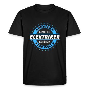 Best electrician in the world - Men's Premium Organic T-Shirt - black - Front - Nico (187cm)