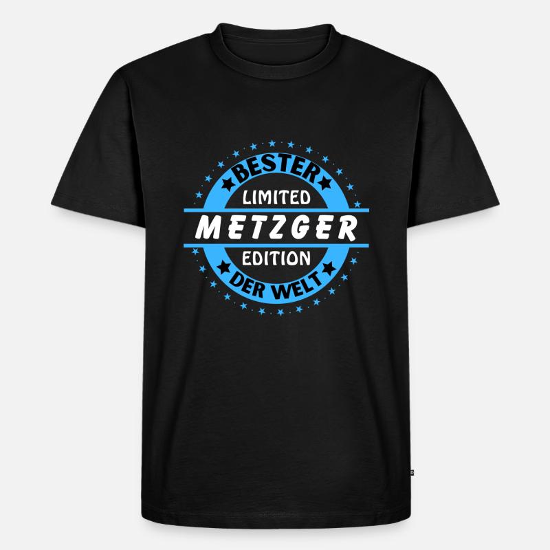 Bester Metzger der Welt - Männer Premium Bio T-Shirt - Schwarz