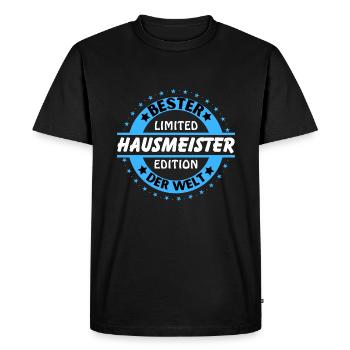 Meilleur concierge du monde - T-shirt Premium bio Homme - noir - Devant - Nico (187cm)