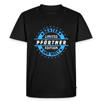 Best doorman in the world - Men's Premium Organic T-Shirt - black - Front - Nico (187cm)